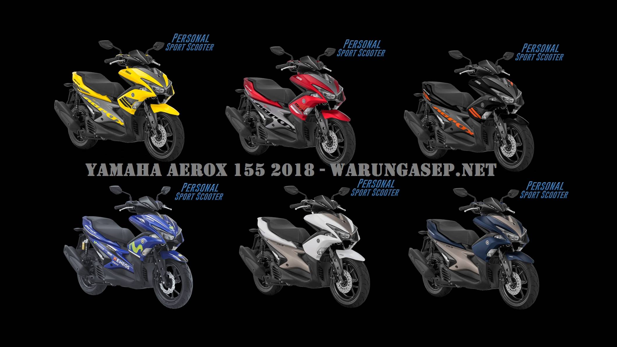 Yamaha Aerox 2018 Ada 6 Warna Baru Harga Termurah Rp 22850000